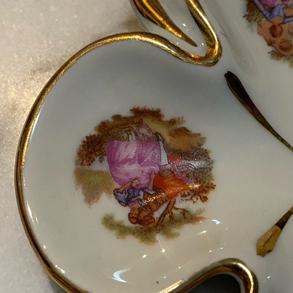 Limoges France 4 leaf clover trinket dish - Picture 7 of 9